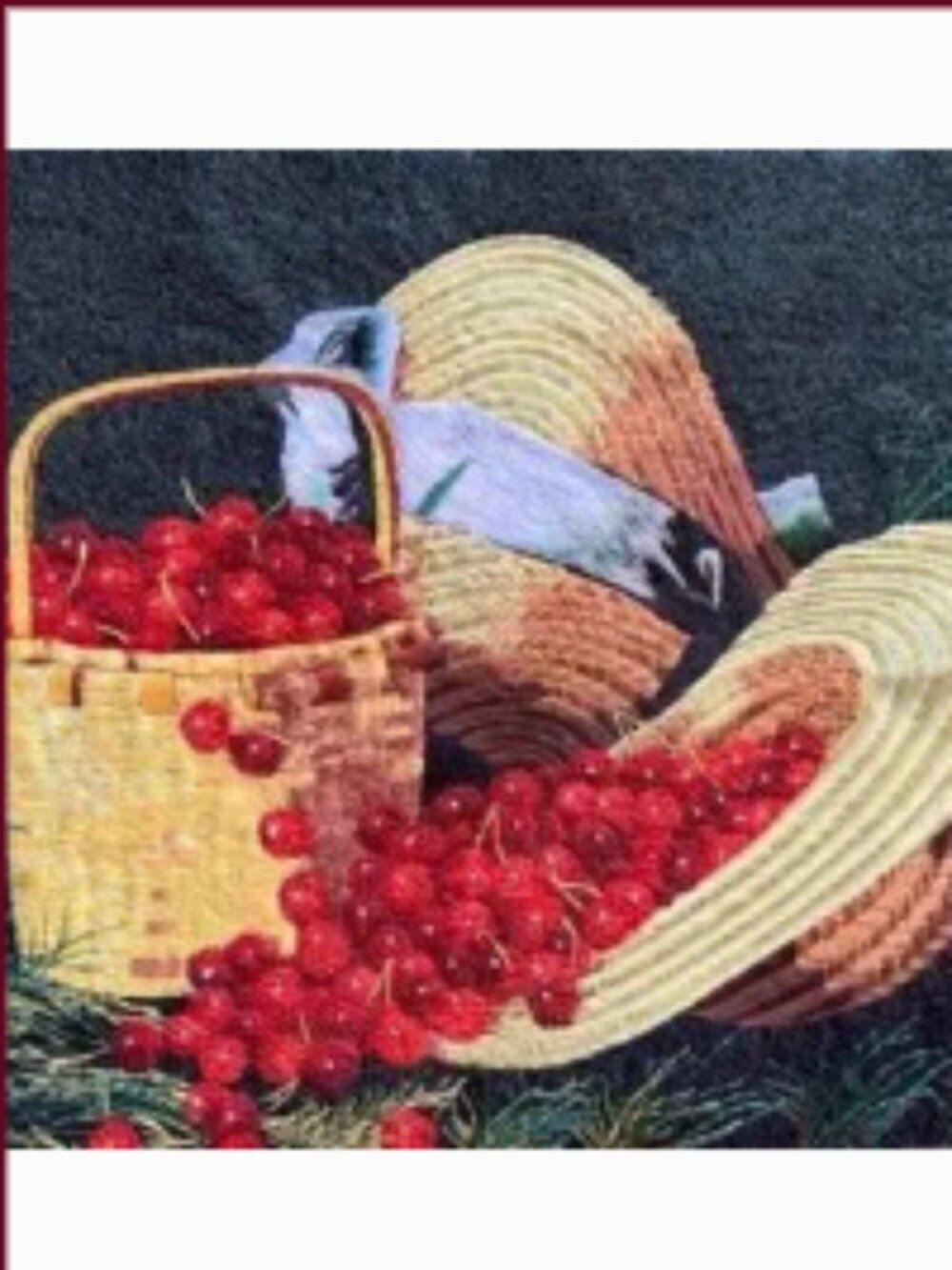 Chinese Silk Embroidery Still Life Handmade Vintage 4 Throw Pillow or Wall Decor